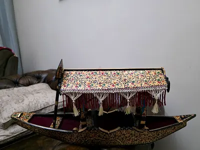 Ornate Handcrafted Decorative Boat Model