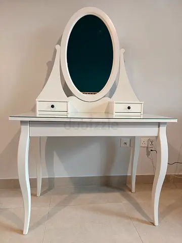 Dressing table with mirror, white, 100x50 cm IKEA