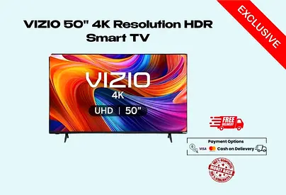 VIZIO 50 4K Resolution HDR Smart TV-FREE delivery-Warranty