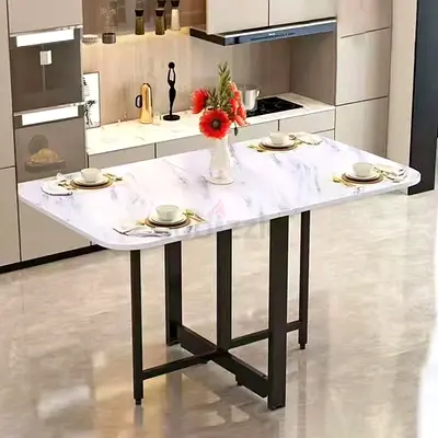 Modern Dining Table with Marble Finish bRAND nEW