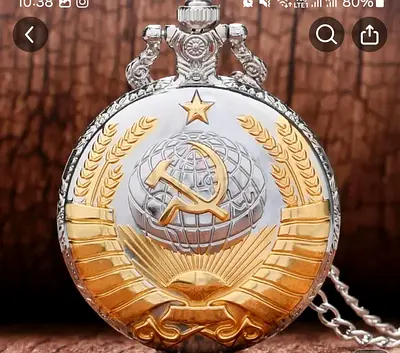Vintage Soviet Union Pocket Watch