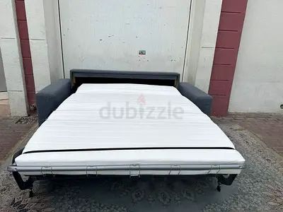 Ikea vimle two seater sofa bed with mattresses dark grey