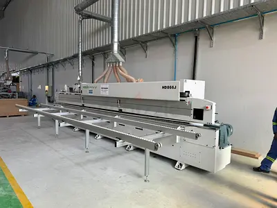 Edge banding machine (for PVC + Wood strip); HD866J