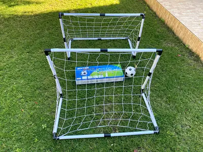 Sports Soccer Goals with Soccer Ball, Set of 2, for kids