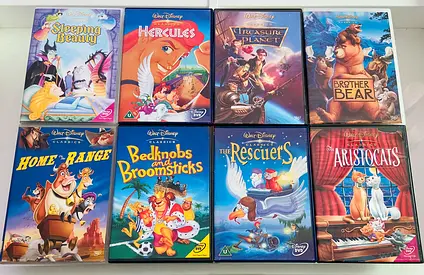 8 Walt Disney Classics Kids Movie DVD’s