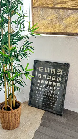 Vintage Eye Chart Wall Art
