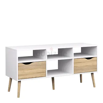 Modern White and Wood Storage Unit