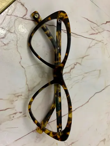 John Jacobs Stylish Cat-Eye Eyeglasses - Tortoise Shell Design