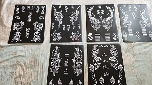 Temporary Tattoo Stencils Collection
