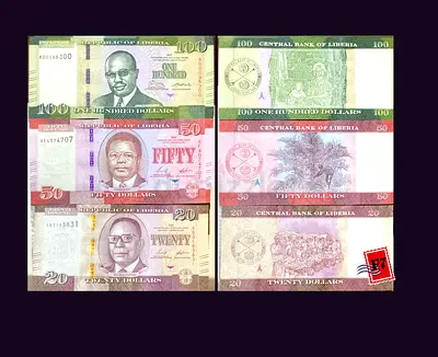 Collection of Liberian Currency Notes