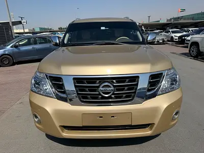 Nissan patrol 2012 gold color GCC calen car