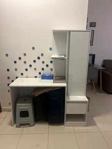 Compact Study Table with Storage