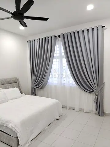 Elegant Grey Drapes for Your Bedroom