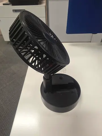 Black office fan with no wire