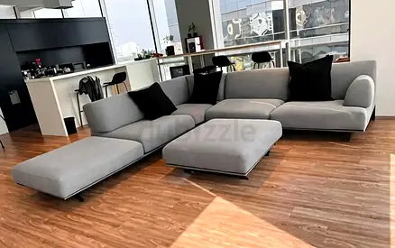 Ebraza Brand Corner L shape sofa with footstool Excellent condition