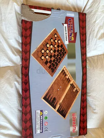 Wooden Chess and Checkers Set