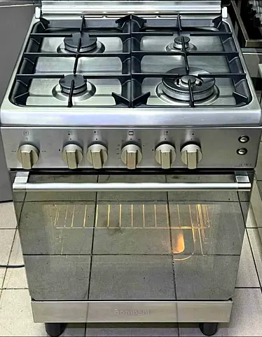 Bompani four burner full gas cooker size 60cm with  oven fan