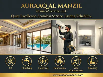 ⭐ AURAAQ AL MANZIL – Premium Maintenance, Renovation  Villa Construction | License
