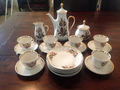 Riga Porcelain “Marianna” Set – 21-Piece Vintage Soviet Tea/Coffee Service