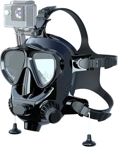 SMACO Full Face Diving Mask with Camera Mount, Full Face Scuba Mask for Adults