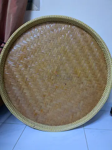 Round Woven Serving Tray