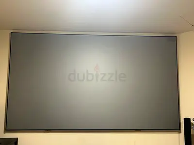 New 130 inch Crystal Gray PVC Projector screen for Long Throw Projector
