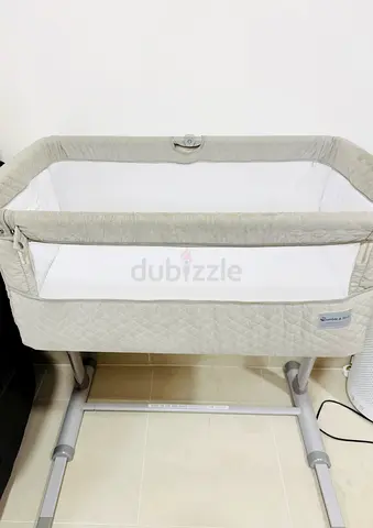 Bumble and bird beside Bassinet