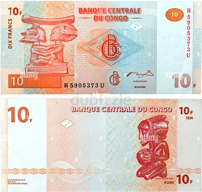 Banknotes-Congo 10 francs