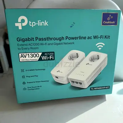 TP-Link AV1300 Powerline AC1200 Wi-Fi Kit | Gigabit Passthrough | Dual-Band | OneMesh |Gigabit