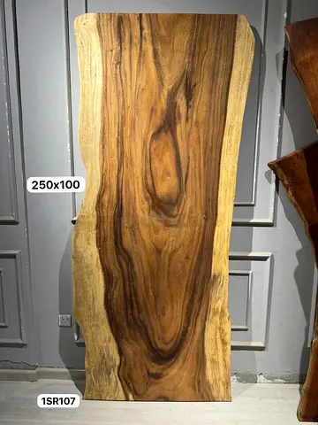 solid wood dinning table slab 250x100 cm
