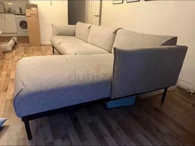 IKEA applyard L Shape Sofa Gray