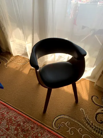 4 Stylish Black Modern Chair