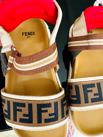 Fendi Slide Sandals kids size 26