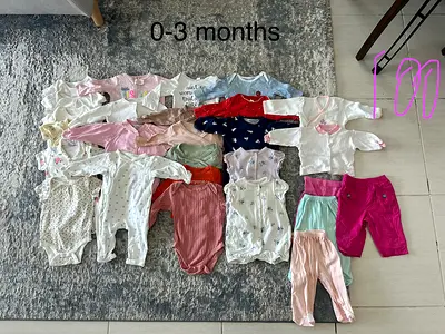 0-3 months baby girl clothes