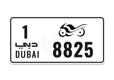 Special plate code 1 – 8825