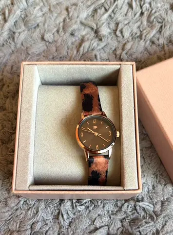 Parfois Watch leapord print band
