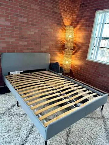 Light Blue Ikea Slattum Bed frame - 180x200cm