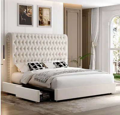 Elegant Super King Size Bed (200×200 cm) – Brand New