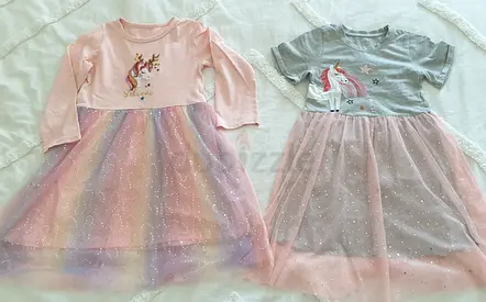 Branded Girls dresses size 5-6 years, all for 100aed