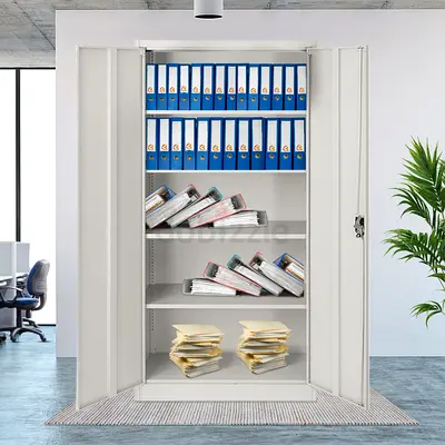 Metal Filing Cabinet with Multiple Shelves