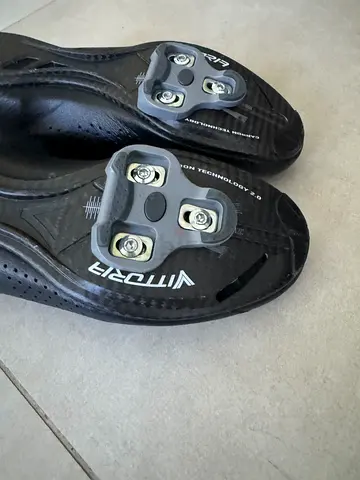 Vittoria Cycling Shoes with Cleats - kangaroo leather - Size 43