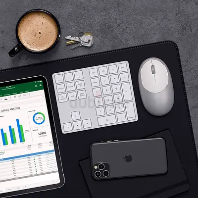 Satechi Bluetooth Extended Numeric Keypad, Slim Rechargeable 34-Key Numberpad
