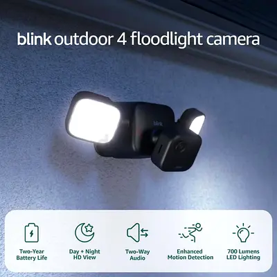 Blink Outdoor 4 Floodlight Camera — Wireless smart security camera