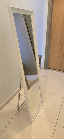 Full-Length White Mirror