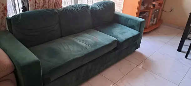 Comfortable Green Sofa (2 nos.) Free