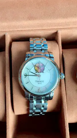 Tissot Elegant Watch with Floral Design