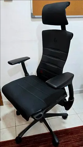 Herman Miller Embody Chair | Logitech Blue | Atlas Headrest