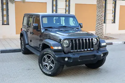 JEEP WRANGLER -unlimited sport 2018-129000KM-GCC SPECS-FULL SERVICE HISTORY-EXCELLENT CONDITION