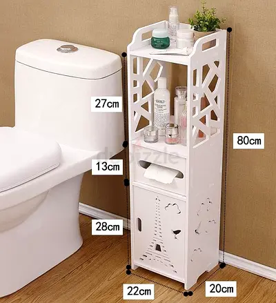 Stylish White Storage Organizer for Bathroom