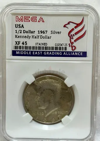 USA 1/2 dollar silver coins 1967 80 AED